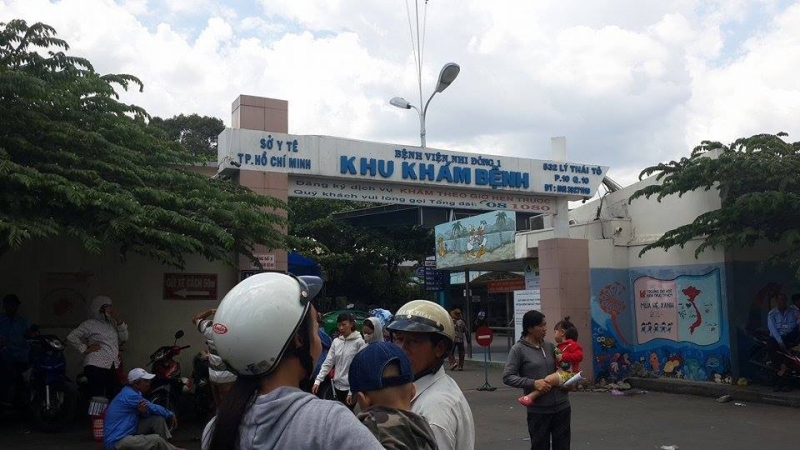 Bệnh viện Nhi Đồng 1 đón tiếp rất nhiều lược bệnh nhân nhi mỗi ngày