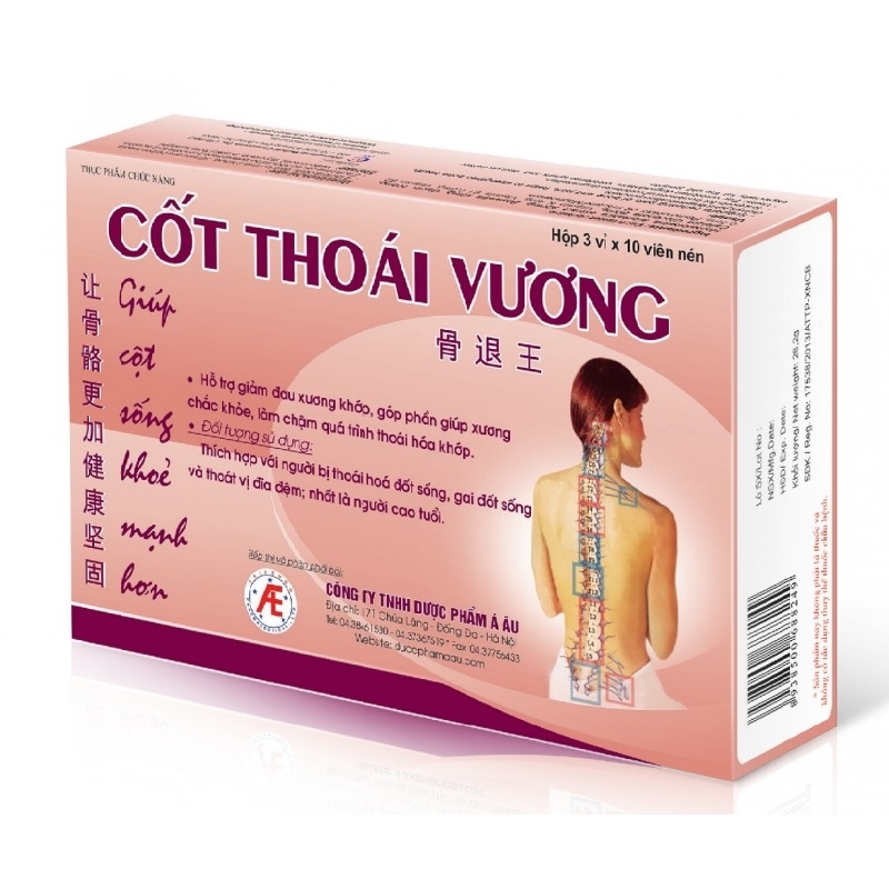 Sản phẩm bổ xương khớp đến từ Việt Nam – Cốt Thoái Vương