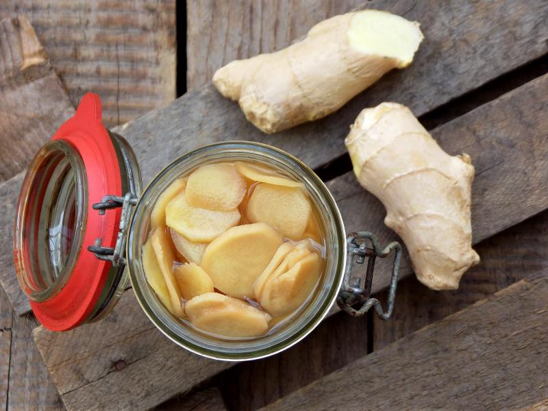Gừng kết hợp với nước nóng, mật ong chữa bệnh dạ dày Gừng kết hợp với nước nóng, mật ong chữa bệnh dạ dày