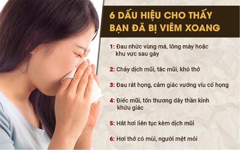 Dấu hiệu viêm xoang