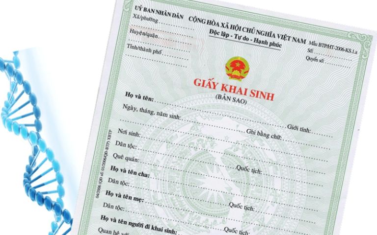 Xét nghiệm ADN làm giấy khai sinh